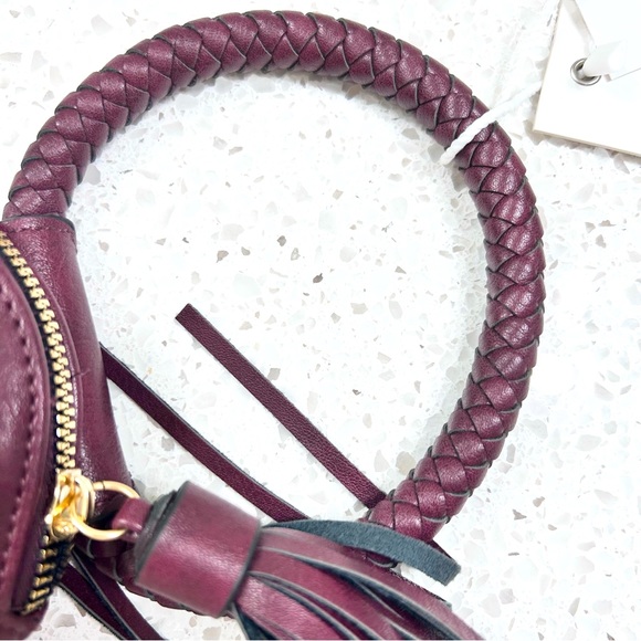 NWTO Metro Muse Burgundy Vegan Leather Clutch - Picture 4 of 7
